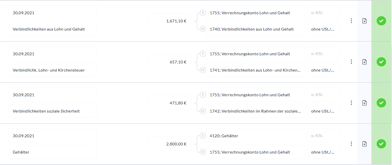 Buchungsbeispiel Lohnverrechnung