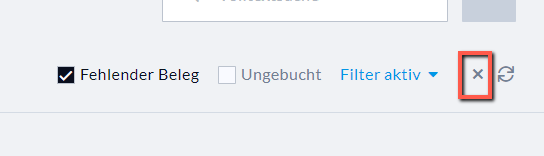 Filter in Nuumera zurücksetzen