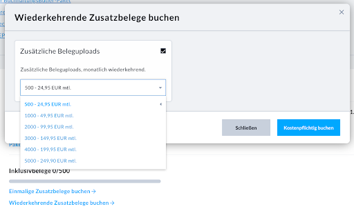 wiederkehrende Belege buchen