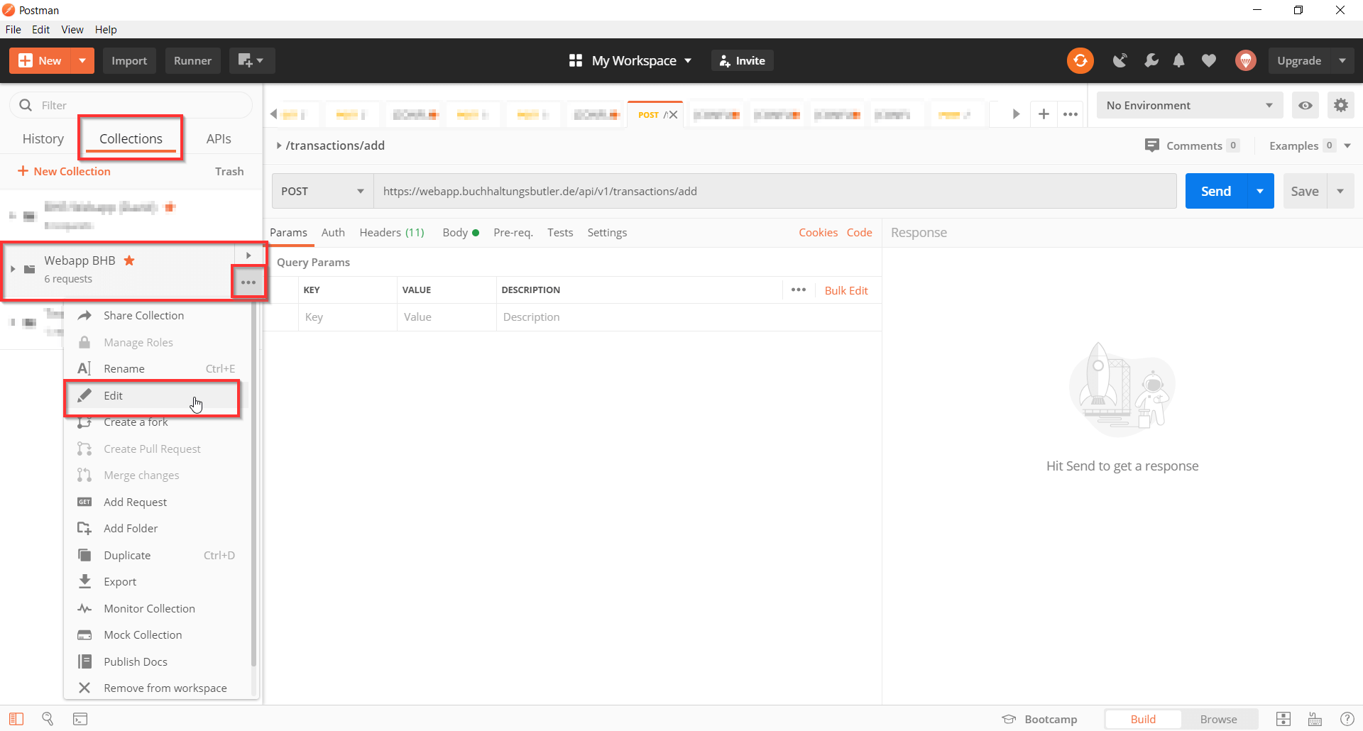 Schritt 1: Collection bearbeiten