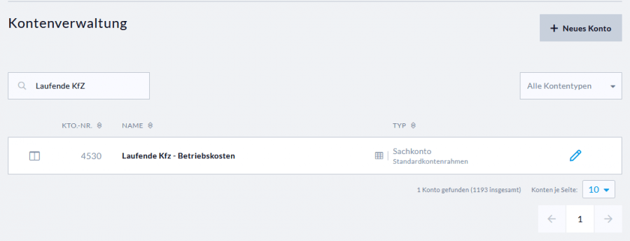 Kontenverwaltung