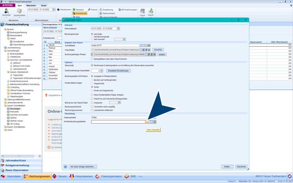 Kontenbeziehungen prüfen