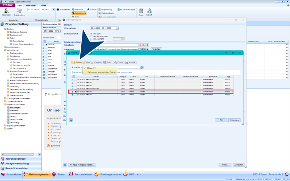 Kontenrahmen Mapping
