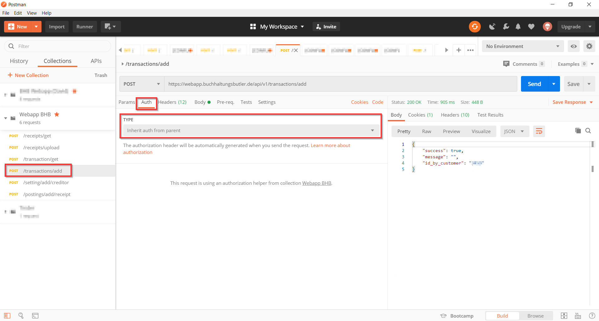 Schritt 3: Vererbung der Autorisierung