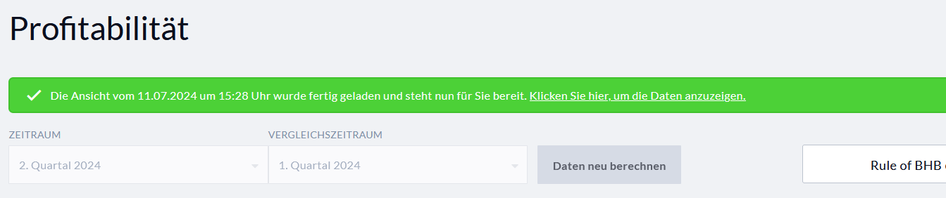 Bestätigung Datenbereitstellung