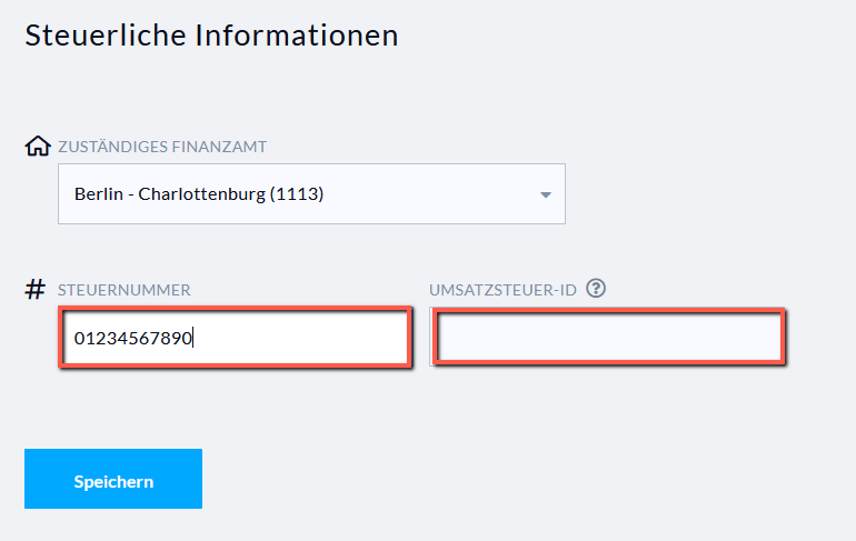 Steuerliche Informationen