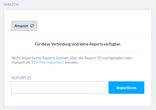 Amazon Widget Report ID